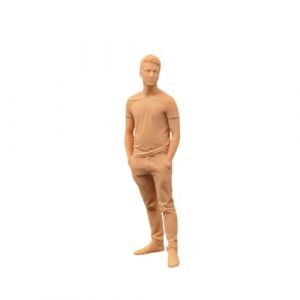 ZEDACAKAI Figurine Gentleman Man 1/43 - Figurines modernes - Mod&egrave;le miniature - GK doit &ecirc;tre color&eacute; par vous-m&ecirc;me - No2 (ZEDACA, neuf)