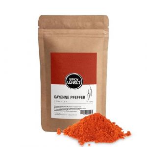Spicy Welt Piment de Cayenne Moulu (250g) &ndash; Poudre de Piment Cayenne | Pour Cuisine Mexicaine, Asiatique, Sauce & Marinade | Piquant Franc & Saveur Relev&eacute;e | 100% Naturel, Sans Additifs (Spicy Welt, neuf)
