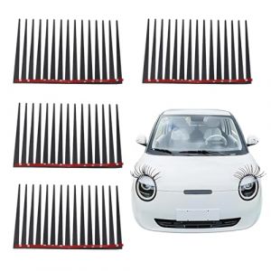 JRYXDS Autocollant Pour Voiture, 4 Pi&egrave;ces, D&eacute;coratif Auto-Styling, Cils Sticker, D&eacute;cor Autocollant, Autocollant De Pare-Chocs Amovible, Autocollant De Carrosserie D&eacute;coratif, Style De Voiture (xupeipeiouzhoudianpu, neuf)