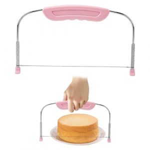Kuugeo Lyre A Genoise, 1 pi&egrave;ce Coupe Gateau Patisserie, Outils De Cuisson En Acier Inoxydable R&eacute;glable Coupe-G&acirc;teau, Decoupe Gateau, Coupe Genoise, pour couper les g&acirc;teaux et autres p&acirc;tisseries. (AMAAL ABD LIMITED, neuf)