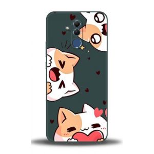 WUACYEAMING Compatible avec Coque Huawei Mate 20 Lite avec Protection de l'appareil Photo Coque en Silicone Liquide R&eacute;sistant aux Rayures Antid&eacute;rapant Antichoc Fine en TPU-Animaux Mignons (WUACYEAMING, neuf)