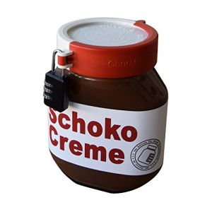 Serrure pour Pot de Nutella, Verrouillage pour Nutella, Verrouillage pour pâte à tartiner, Beurre de cacahuète, pâte à tartiner au Chocolat, etc. (Chocloc, neuf)