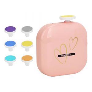 Trimmer des ongles pour tout-petit, fichier d'ongles &eacute;lectrique pour tout-petit - Fichier de coupe des ongles USB Electric Toddler - Outil de soins aux ongles &agrave; faible bruit portable avec 6 coussinets (ruanweifang, neuf)