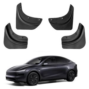 JSUDQR Lot de 4 bavettes Garde-Boue en TPE pour Tesla Model Y 2025 Bavettes Anti-&eacute;claboussures Accessoires ext&eacute;rieurs (ZhenHeStore, neuf)