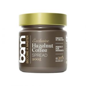 BAM Pâte à Tartiner aux Fruits à Coque de Qualité Supérieure – Parfaite pour Topping, Croissant, Dessert – 200g, Noisettes au café (BAM - become a master, neuf)