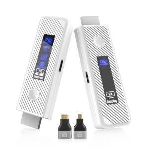 Moman Transmetteur HDMI sans Fil Transmission Stable sur 196FT Wireless HDMI Emetteur Recepteur avec &eacute;cran LED Plug & Play Transmetteur from Laptop/PC/Camera (TX) to TV/Monitor/Projector (RX) (MOMAN TECHNOLOGY LIMITED, neuf)