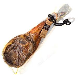 aBeiou. Épaule de JAMBON GRANDE RÉSERVE DUROC PREMIUM, affiné pendant plus de 18-20 mois (qualité supérieure au jambon serrano) fabriqué à Guijuelo (Espagne). Jambon espagnol de la Péninsule Ibérique. (SICNAS, neuf)