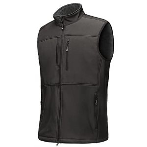 33,000ft Gilet Softshell pour Homme, Veste Sans Manches L&eacute;g&egrave;re et Respirante, Coupe-vent pour Voyage, Randonn&eacute;e, Course &agrave; Pied, Golf Gris XXXL (33,000ft EU Direct, neuf)