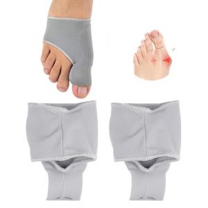 CULEB 1 Paire Hallux Valgus Correcteur,Hallux Valgus Bandage de Protection pour Gros Orteil,Séparateur Orteil Hallux-Valgus avec Coussinets en Silicone pour Amortir Hallux-Valgus,Hammer Toe(Gris) (CULEB, neuf)