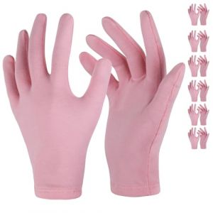 Donfri 6 paires de gants en coton Neurodermite Gants de travail Mince Gants de protection Gants hydratants pour mains s&egrave;ches, ecz&eacute;ma, beaut&eacute; (R&T Premium products, neuf)