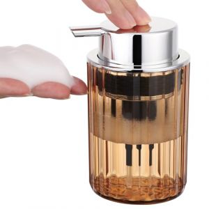 Segbeauty Distributeur Savon Mousse, 1 Pi&egrave;ce 300ml Flacon Pompe Vide, avec T&ecirc;te de Pompe, Pousse Mousse Savon Main en Plastique (Marron) (Seg-Beauty, neuf)