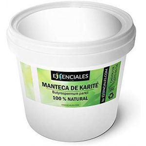 Essenciales - Huile végétale de Beurre de karité (Butyrospermum parkii), 1 kg | 100% Pure et Naturel - 1ère Pression à froid (Essenciales, neuf)
