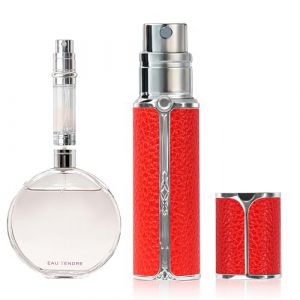muilsae AF01RD Vaporisateur Parfum, 5 ml Flacon rechargeable, Vaporisateur de voyage portable, adapt&eacute; au sac &agrave; main, au voyage, pour femmes et hommes (rouge) (Aromamuse, neuf)