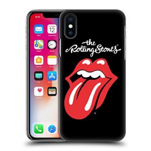 Head Case Designs sous Licence Officielle The Rolling Stones Langue Classique Art Clé Coque Dure pour l'arrière Compatible avec Apple iPhone X/iPhone XS (eCell, neuf)