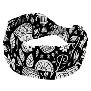 Serre-t&ecirc;te en forme d'&oelig;uf de P&acirc;ques et lapin noir et blanc pour femmes et filles, bandeau large antid&eacute;rapant, bandeau torsad&eacute; pour cheveux (ocenuttldat, neuf)