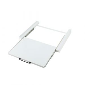 TABODD Kit d'empilage 60 x 54 cm avec &eacute;tag&egrave;re coulissante, cadre interm&eacute;diaire avec plaque extensible, kit d'empilage avec &eacute;tag&egrave;re coulissante, cadre de connexion pour machine &agrave; laver et s&egrave;che-linge, (Kingtop-1688, neuf)