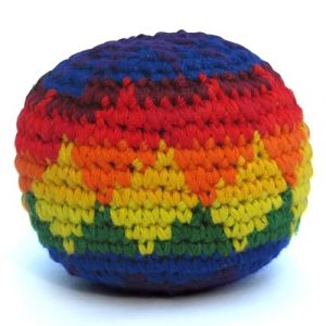 Hacky Sack, sacs à chaussures tricotés, balles de jonglage, sacs à haki, balles de kick – Couleurs et styles assortis – Une seule balle (Purity Style, neuf)