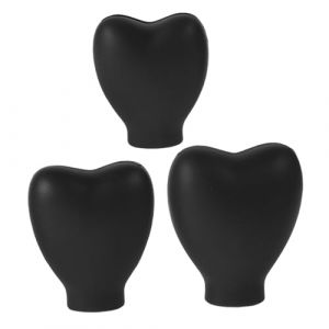 DRESSOOS 3 Pièces Ensemble De Pinceaux De Maquillage Embout De Bouchon Décoration De Embout De Joint Stickers Petit Interrupteur Réflecteurs De Scooter Gel De Silice Black (Mingsyue, neuf)