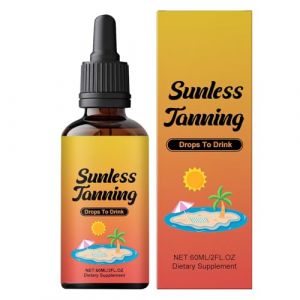 Sunless Tanning Drops To Drink, 60 ml Gouttes de bronzage, huile bronzante hydratante pour le corps et le visage, gouttes de bronzage nutritives longue durée pour le corps (zhanlanwei, neuf)