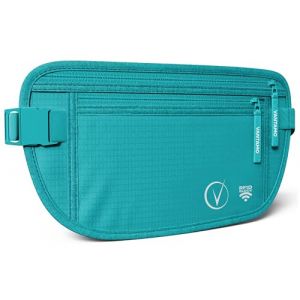 Vantamo Sac Banane Femme Ultra Fin avec Protection RFID, Antivol Banane Homme avec Sangle R&eacute;glable, Ceinture Course &agrave; Pied L&eacute;g&egrave;re pour Voyage et Sport, Pochette Secr&egrave;te pour Telephone et Passeport (Vantamo UK, neuf)