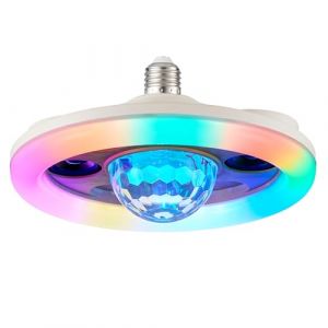 HARPER LIVING Ampoule LED RVB E27 avec haut-parleur, 30 W 2400 lm Bluetooth avec t&eacute;l&eacute;commande, changement de couleur, ampoule disco pour f&ecirc;te, anniversaire, karaok&eacute;, bar de No&euml;l (AUROLITE, neuf)