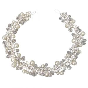 FRCOLOR Serrage-T&ecirc;te en Perles Artificielles Accessoire de Mariage &Eacute;l&eacute;gant Coiffure en 1 Pi&egrave;ce Usage Multiple pour F&ecirc;tes et (Laners, neuf)