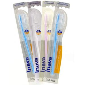 Inava Brosse &agrave; dents chirurgicale, 15/100 lot de 4 Multicolore (Pharmella FR, neuf)