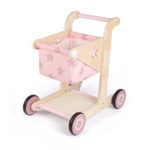 Asweets 2En1 Trotteur en Bois pour B&eacute;b&eacute;, Poussette pour Poup&eacute;e, Chariot de Courses pour Gar&ccedil;ons et Filles, Jouet d'Apprentissage Assis-Debout pour Tout-Petits (Rose) (ASWEETS, neuf)