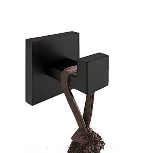 CASEWIND Salle de Bain Patère Murale avec Le, Design Moderne Crochets à Vêtements en 304 Acier Inoxydable avec Finiton de Bronze Huilé Accrocher Manteau pour Entrée Armoire Toilette Chambre (CASEWIND, neuf)