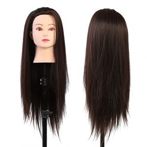 Tête de Mannequin pour Tressage, Tête de Mannequin de Cosmétologie, Tête de Formation de Coiffure, Tête de Mannequin de Maquillage, Tête de Mannequin pour Perruques, Tête de (Rammeoy, neuf)