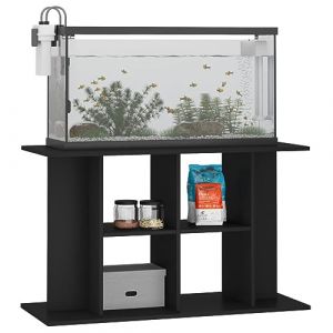 Gecheer Support pour Aquarium 100x40x60 cm Bois D'ingénierie, Meuble de Base avec Compartiment de Rangement pour Aquarium, Table D'aquarium pour Réservoir de Poisson (YEERSENS, neuf)
