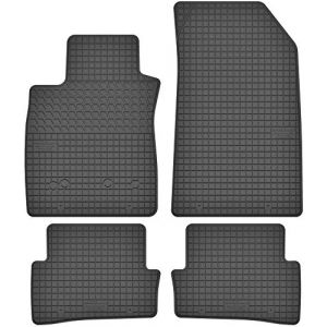 Ensemble de tapis en caoutchouc Motohobby pour Renault Clio III (2005-2012) / Clio IV (&agrave; partir de 2012) - Ajustement parfait, Noir, Caoutchouc, 80 cm x 6 cm x 2 cm (Auto-fussmatten24, neuf)