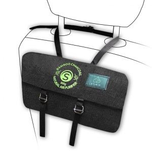 Charbon actif de bambou Sac de purification d'air purificateur d'air de voiture 2x500g d&eacute;shumidificateur et d&eacute;sodorisant de voiture dissolvant d'odeurs alternative &agrave; l'arbre &agrave; odeurs de voiture (Stimio, neuf)