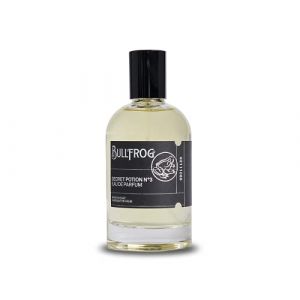 Bullfrog Eau De Parfum Secret Potion N.3 100ml - Parfum Homme - Notes de Bergamote, Rose de Damas, Ambre, Sauge, Clous de Girofle et Bois Précieux - Fabriqué en Italie (BULLFROG BARBERSHOP, neuf)