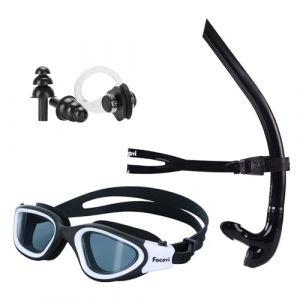 Focevi Frontal Tuba de Natation, Adulte Tubas de plongée avec soupape Snorkelling- Montage Central Confortable en Silicone - Valve de Purge à Sens Unique (Focevi  Official  Store, neuf)