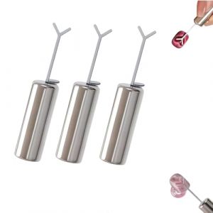 Lot de 5 aimants en forme de cœur pour vernis gel œil de chat – Outil de nail art magnétique avec guide en forme de Y pour manucure à domicile et salon de manucure | Antirouille et durable (3 pièces) (zhangzengquan, neuf)