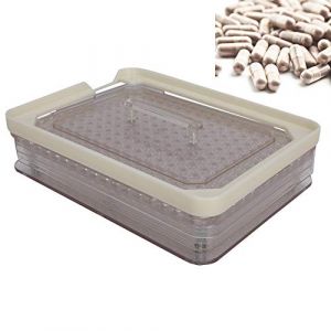 Remplisseur de G&eacute;lules 0 (taille) pour 200 G&eacute;lules, Remplisseuse de G&eacute;lules Semi-automatique pour Remplir Vous-m&ecirc;me les G&eacute;lules Vides, pour Dispositif de Remplissage de G&eacute;lules V&eacute;g&eacute;taliennes (Rotekt, neuf)