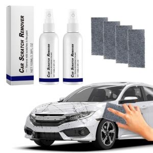 Efface Rayure Voiture, Car Efface Rayure Carrosserie Polissage avec Chiffon Nano Sparkle, Car Scratch Remover, Efface Rayures Profonde Voiture, Mod&egrave;le Cr&egrave;me de r&eacute;paration de Rayures de Voiture (2 PCS) (boyanboyan, neuf)