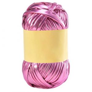 URFEDA Fil T-Shirt Fil &agrave; Crochet Fil &agrave; Tricoter en Tissu M&eacute;tallique Brillant Fil Tissu &Eacute;pais &eacute;lastique Super Doux Fil Polyester Fil Tricot&eacute; &agrave; la Main pour Sac Panier Tapis Bricolage Artisanat, fonc&eacute; (iShang Direct, neuf)