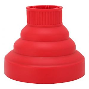 S&egrave;che-cheveux &agrave; cheveux pliants universels diffuseur portable de voyage portable pliant s&eacute;choir s&eacute;cheur pour coiffure boucl&eacute;e (Rouge) (Haedaxua, neuf)
