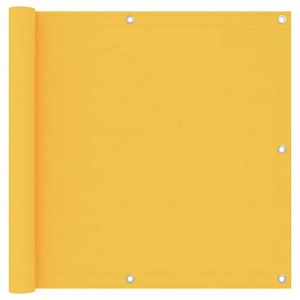 vidaXL Ecran de Balcon Brise-Vue Brise-Vent de Jardin Ecran de Protection Ecran d'Intimité Confidentialité Extérieur Jaune 90x400 cm Tissu Oxford (vidaXL FR, neuf)