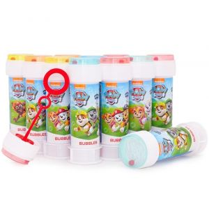 Toyland® Lot de 12 Paw Patrol Bulles avec Baguettes, Solution de 60ml et Couvercle de Labyrinthe Fantaisie - Jouets de Poche et de Fête (Toyland®, neuf)