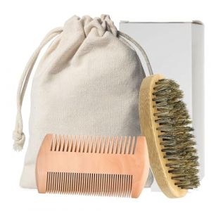 Ensemble de toilettage de barbe pour homme avec ciseaux, brosse pliable, accessoires de rasage pour le visage, les cheveux, les voyages, la maison (Fahou, neuf)