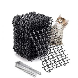 Pic Anti Chat,20 Pièces Repulsif Chat ExterieurTapis Anti-Chat d'Epine Grille de Jardin Anti Chiens, Chats Animaux de Compagnie 20 x 15 cm,Pic Anti Chat Convient pour l'intérieur et l'extérieur (taoxin oz, neuf)