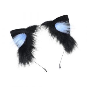 Serre Tête Oreille de Chat, Bandeau Oreilles de Chat Serre-tête Oreilles de Chat Mignonnes Serre Tete Oreilles de Chat Bandeau Peluche pour Femmes Filles Fête Halloween Anniversaire Cosplay (4845966456652656456, neuf)