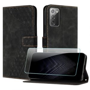 JayModCase Coque pour Samsung Galaxy Note 20, Cuir Pochette de Portefeuille avec Film de Protection d'&eacute;cran [Support] [Magn&eacute;tique] Emplacements Cartes pour Galaxy Note 20 - Noir (Hailian EU Store, neuf)