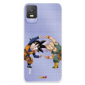 Coque Compatible avec TCL 403 Officiel Dragon Ball Goten et Trunks Fusion pour prot&eacute;ger votre mobile - Coque en silicone transparente souple sous licence officielle Dragon Ball (La Casa de Las Carcasas, neuf)