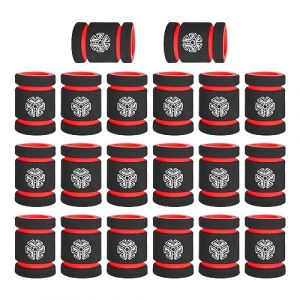 20PCS 30mm Diamètre Épaissie Éponge Tattoo Grip Sleeve Cover, Anti Slip Cocoon pour Tattoo Grips Use (4,4 cm,Rouge) (CHENGplus, neuf)