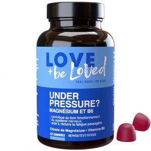 Love and be Loved | Gummies Magnésium et Vitamine B6 Under Pressure | Anti-Stress, Nervosité, Anxiété, Fatigue | 42 Gommes Vegan | Made in France (Gummies Love and be Loved, neuf)