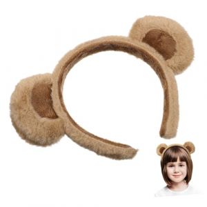 PACKOVE Bandeau Oreilles D'ours Accessoires De Cheveux Femme -t&ecirc;te Oreilles D'ours -t&ecirc;te Oreille D'ours Tress&eacute; Bandeau D'oreille D'ours Brun En Tissu Brown (Spring TU, neuf)